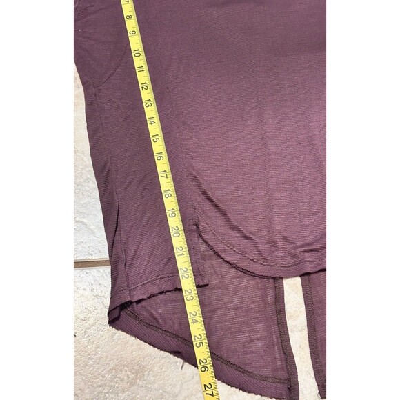 Free People Size SP The Gatsby Purple Embroidered Tunic Top Boho Minimalist - Picture 11 of 13